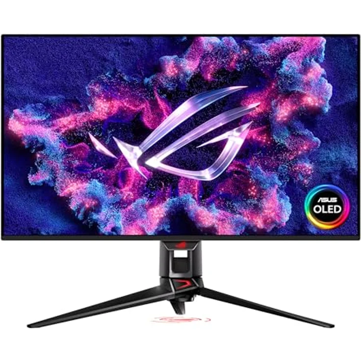 ASUS ROG Swift OLED PG32UCDM - 32 Zoll 4K UHD Gaming Monitor - 240 Hz, 0.03ms GtG, G-Sync, FreeSync, AdaptiveSync, 10-bit, DisplayHDR 400, QD - 16:9, 3840x2160, DP 1.4, HDMI 2.1, 90W USB-C, USB-Hub, Graphenfolie, schwarz – Bild 1