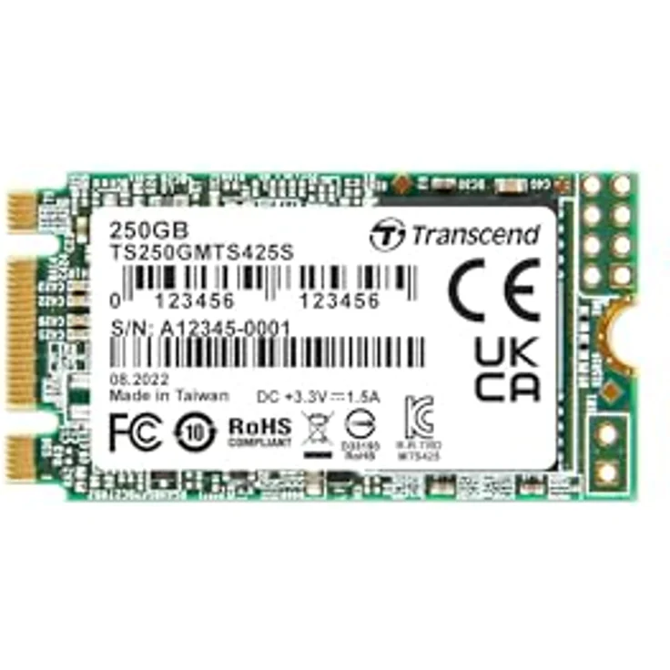 Transcend SSD 425S M.2 250 GB Serial ATA III 3D NAND – Bild 2