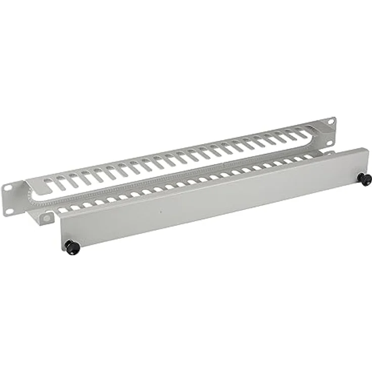 EFB NORDIC EFB-Elektronik Rack Cable Management Panel, 1U, montierbar, Hellgrau RAL7035, 48.3 cm (19 Zoll) – Bild 2