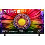 LG 75UR80006LJ 190 cm (75 Zoll) UHD Fernseher (Active HDR, 60 Hz, Smart TV) [Modelljahr 2023]