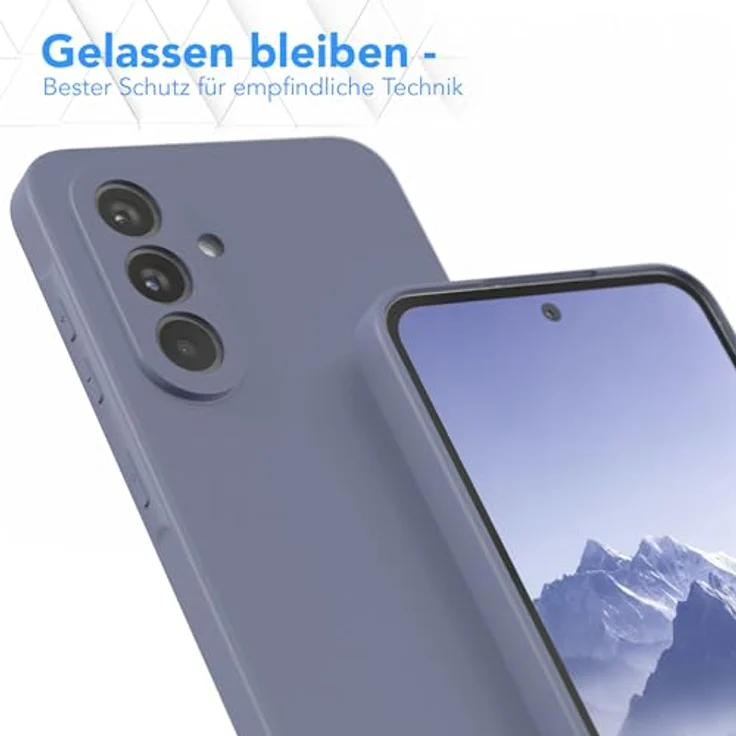 EAZY CASE Silikonhülle für Samsung Galaxy A56 5G, dünn und stoßfest mit Kameraschutz, eisblau – Bild 4