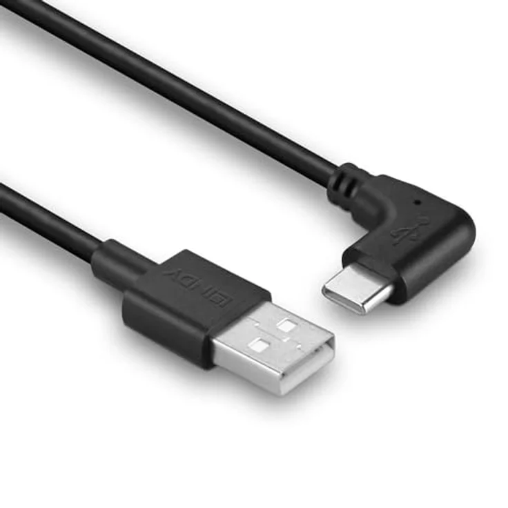 LINDY USB 2.0 Typ A auf C abgewinkeltes Kabel, 1m, Datenübertragungen bis 480 Mbit/s, robustes PVC-Gehäuse, 10 Jahre Garantie – Bild 3