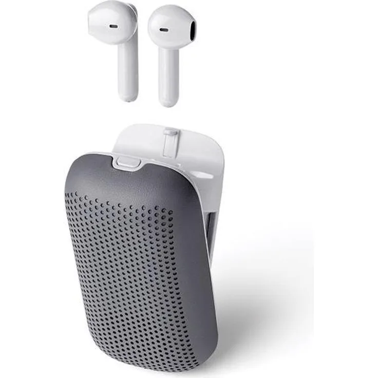 Lexon In Ear Buds Grau, Kabellose True Wireless Kopfhörer mit 20 Stunden Akkulaufzeit, Bluetooth 5.0