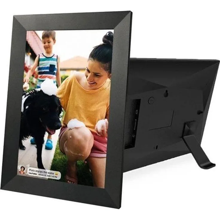 Lippa 15.6 Frameo Digitaler Bilderrahmen, 15.6 Zoll Full-HD IPS-Touchdisplay, 64 GB Speicher, Schwarz
