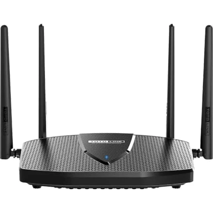 EXTRALINK Totolink X6000R WLAN Router, WiFi 6 Gaming Router AX3000 Dual Band OFDMA Easy Mesh, 3000Mb/s, WPA3,VPN, Dual-Core 1.3GHz,OpenWRT, IPTV, Gigabit LAN/WAN Ports, für Gamer, zu Hause, Büro, in Schwarz