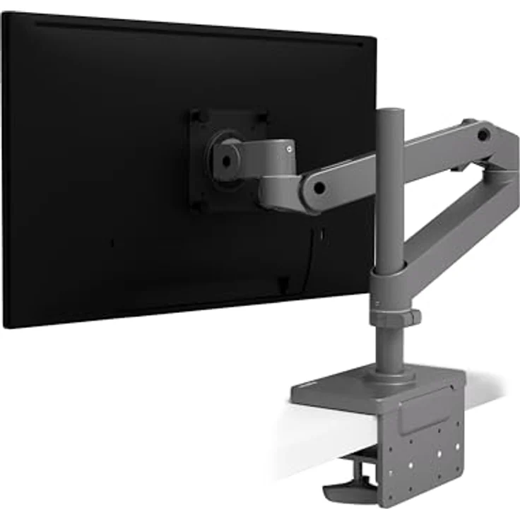 Ergotron LX Pro Monitor Arm, hohe Säule, Tischhalterung für Monitore bis 34 Zoll, Constant Force Technologie, Grau – Bild 2