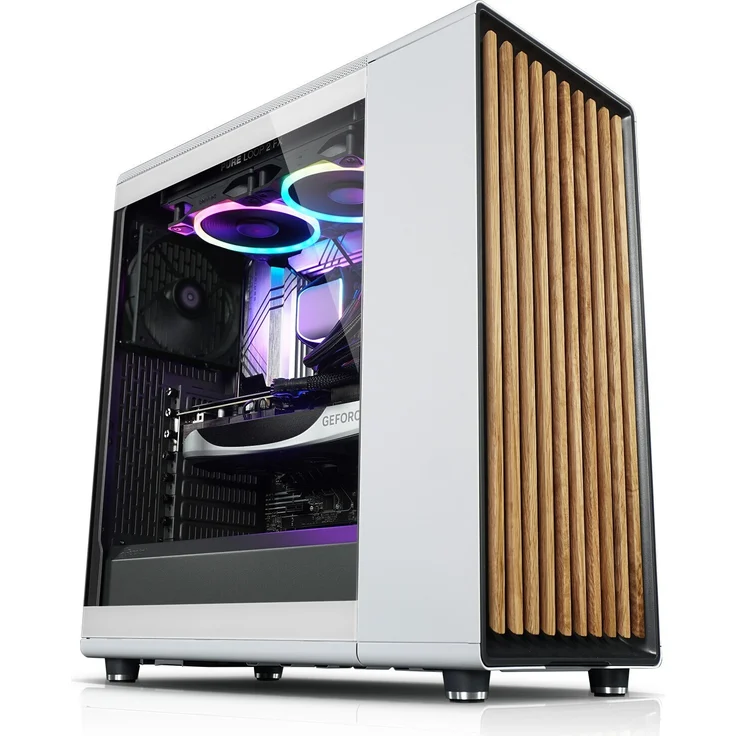 kiebel.de Gaming PC White Forest IX, AMD Ryzen 9 9900X, 32GB DDR5, NVIDIA RTX 5070 Ti 16GB, 2TB SSD, Windows 11
