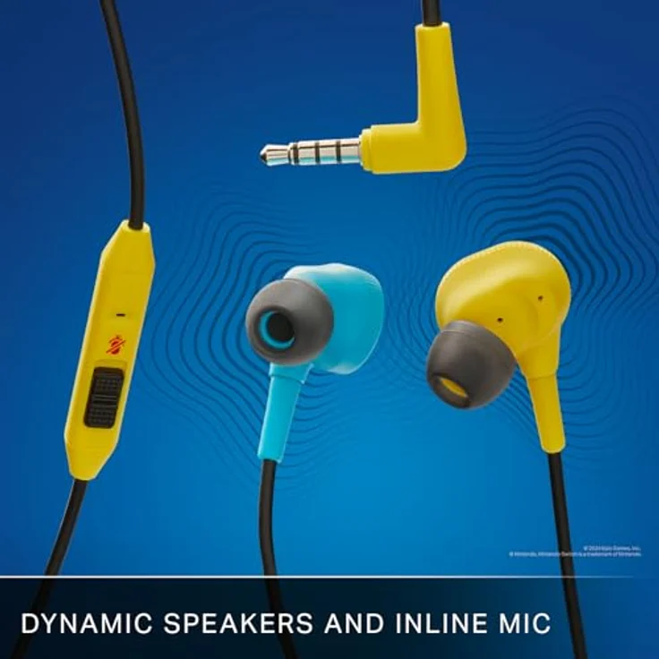 Kabelgebundene PowerA-Ohrhörer für Nintendo Switch – Peely – Bild 4