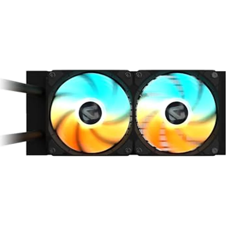 Gigabyte GME 240 Wasserkühlung für AMD und Intel CPU, hochleistungsfähiger CPU Wasserkühler, Schwarz – Bild 3