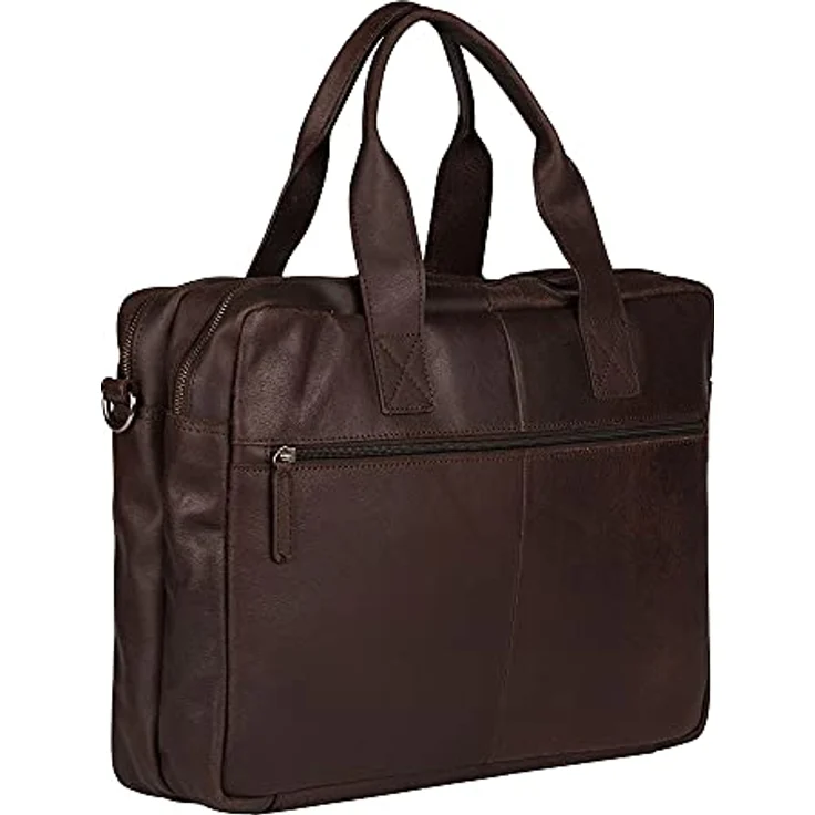 BURKELY Vintage Jesse Aktentasche Leder 42 cm Laptopfach, Braun – Bild 2