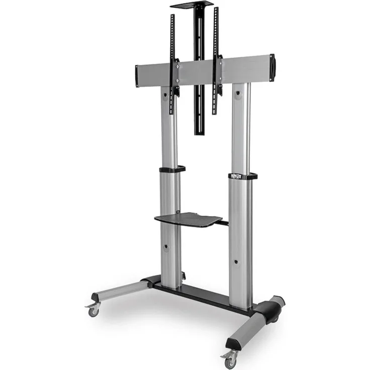 Eaton Heavy-Duty Rolling TV Stand Height Adjustable 152,4cm 60inch 254cm 100inch Screens (100", 100 kg), TV Ständer, Schwarz