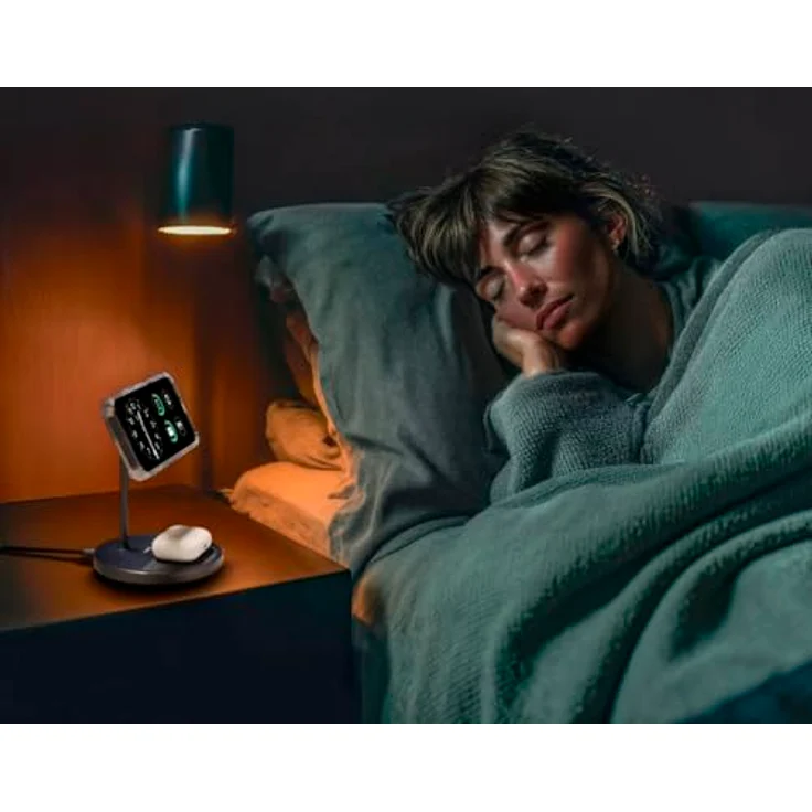 Hama Kabelloses Qi2-Ladegerät, 2in1-Ladestation mit 15W Schnellladefunktion und neigbarem Smartphone-Halter, Schwarz – Bild 12