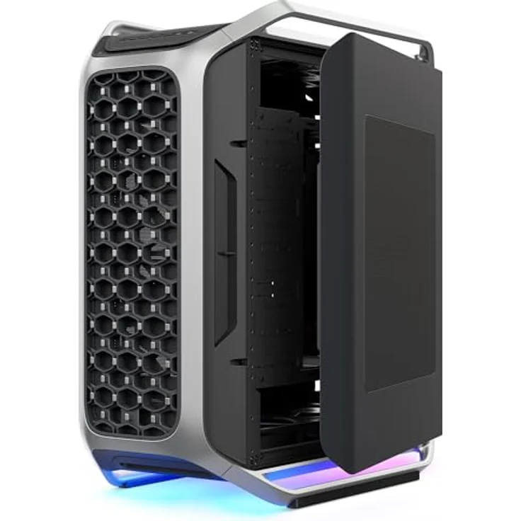 Cooler Master Cosmos ALPHA, Full Tower PC Gehäuse, Schwarz/Silber, ATX-EATX-Micro ATX-Mini-ITX, gehärtetes Glas, Gaming – Bild 4