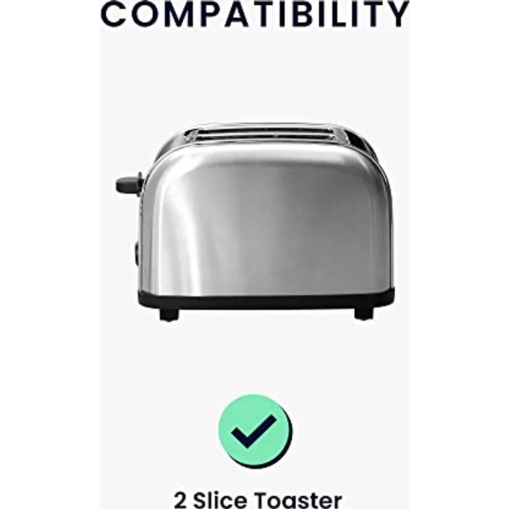 "kwmobile Abdeckhaube Hülle für 2-Scheiben Toaster - Staubschutz Abdeckhaube - 19 x 20,3 x 28 cm, transparent" – Bild 6