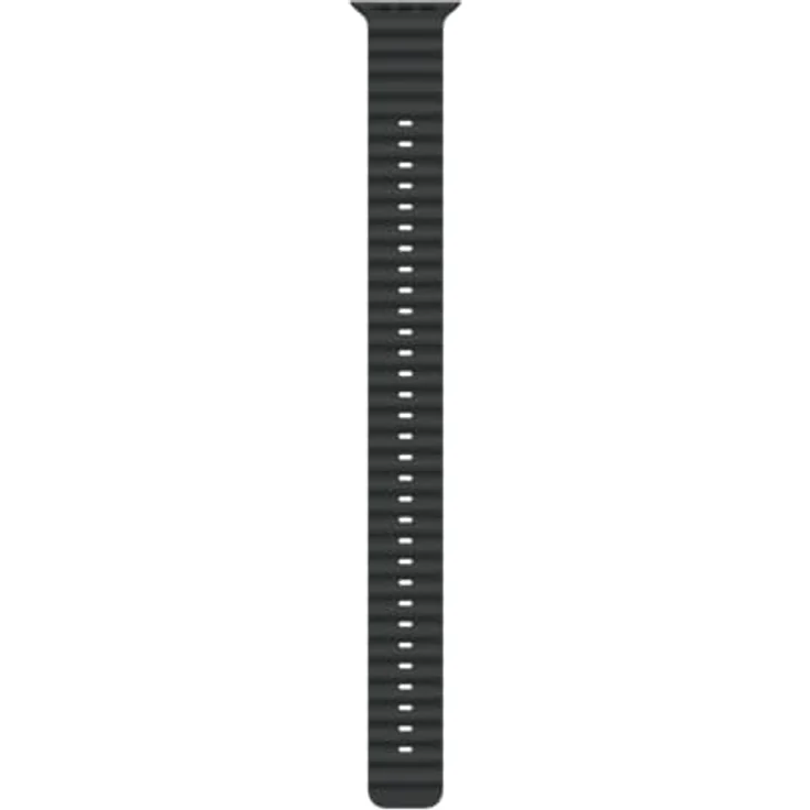Apple Watch Band - Ocean Band - 49 mm - Schwarz - Extra Large - Elastomer, verstellbare Öse aus Titan, für Wassersport geeignet – Bild 1