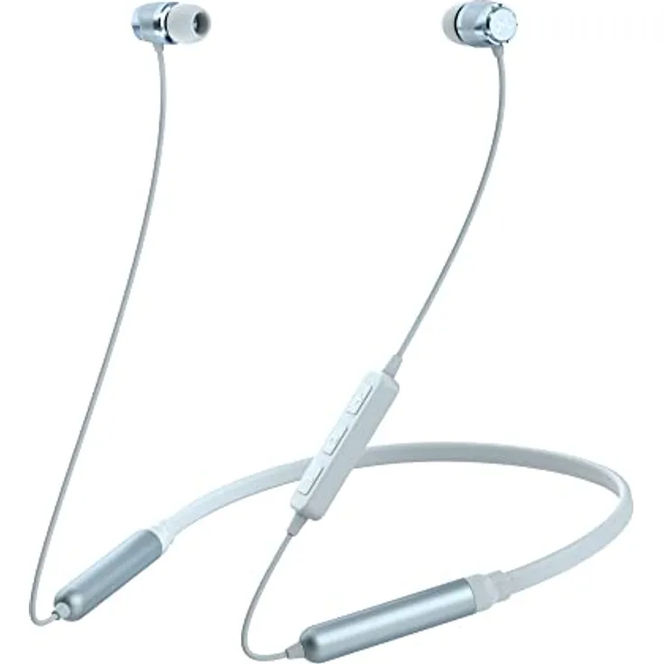 SoundMAGIC E11BT Bluetooth Kopfhörer mit Nackenbügel drahtlose Ohrhörer HiFi Stereo In Ear Headset mit Mikrofon geräuschisolierende Sport Kopfhörer blau