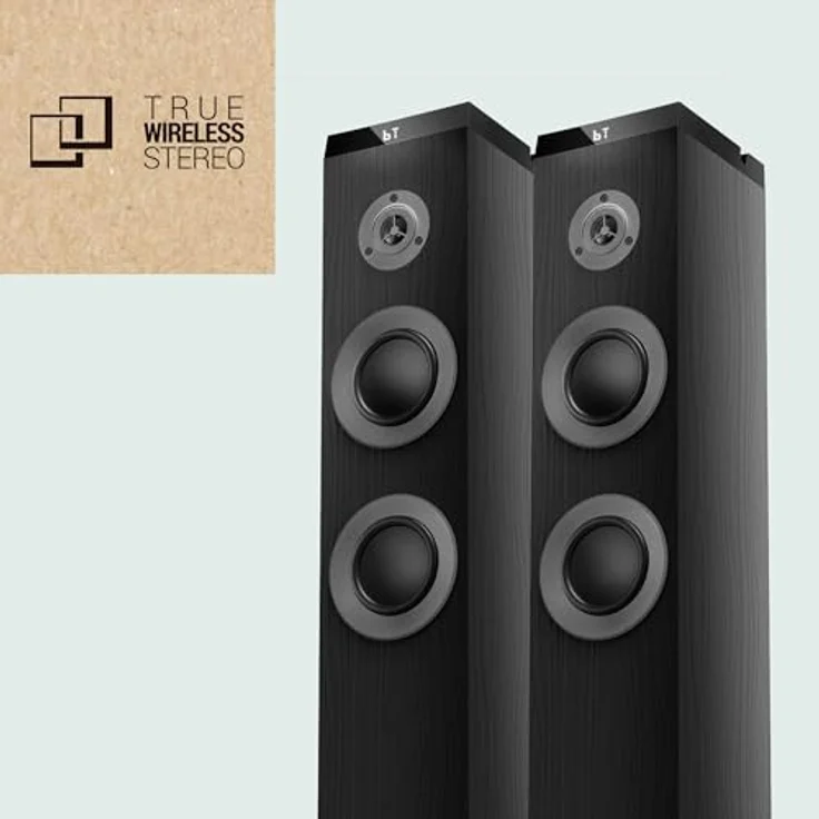 Energy Sistem Tower 5 MAX, Bluetooth-Lautsprecher mit 100 W, True Wireless, in Schwarz – Bild 3