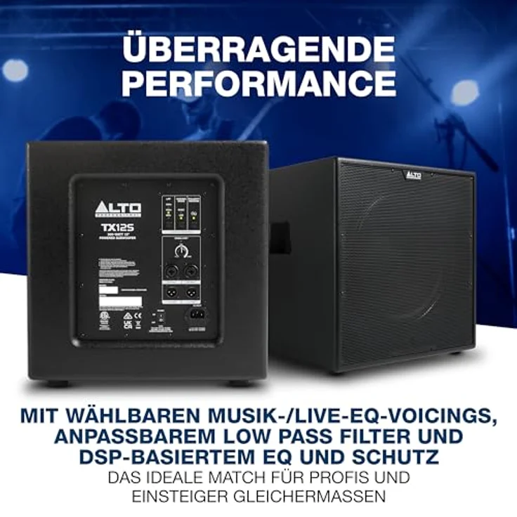 ALTO TX12S, 900W 12-Zoll Aktiv Subwoofer mit DSP-Optimierung, 2-Zoll Schwingspule, überragendem Bass und einfachem Aufbau – Bild 3