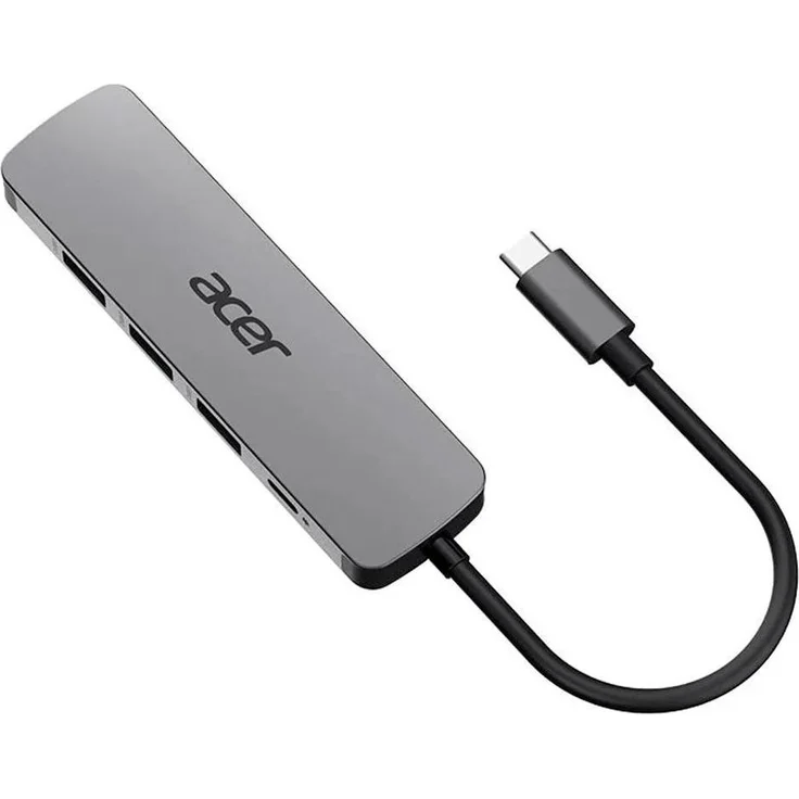 Acer 5in1 Type C Dongle, Kabelgebunden, USB 3.2 Gen 1, 100 W, Silber, 3840 x 2160 Pixel, 60 Hz