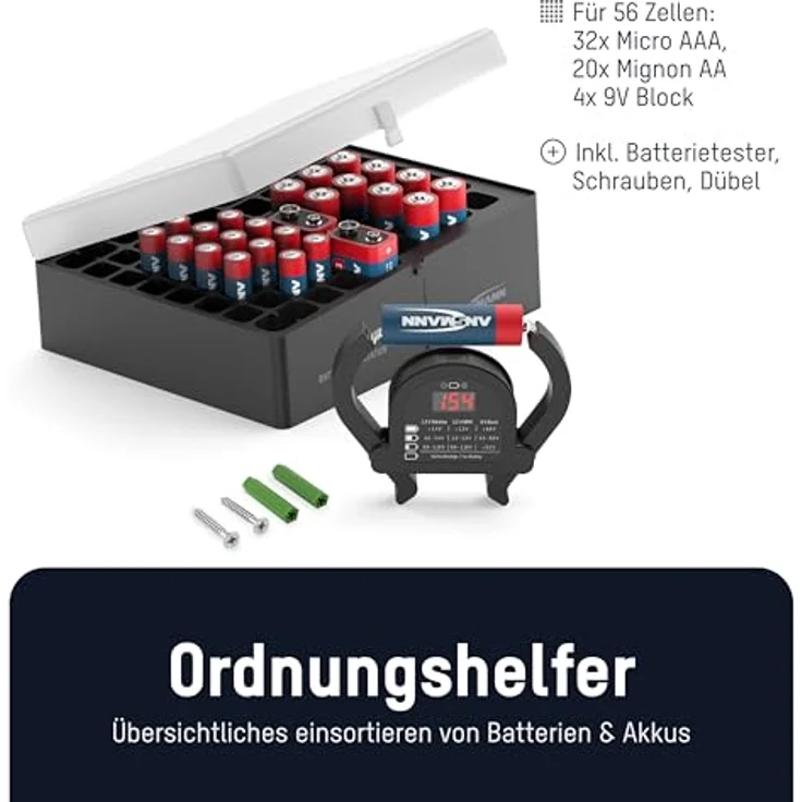 ANSMANN Premium Batteriebox inkl. Batterietester – Bild 4
