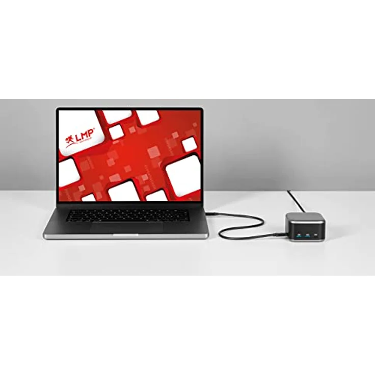 LMP PowerDock – 100-W-GaN-Netzteil und 5-Port-USB-C-Dock mit USB, HDMI 2.0 und Gigabit-Ethernet – 25189 (schwarz) – Bild 5
