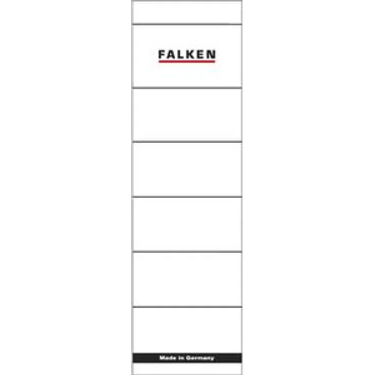 Falken weiß 54 x 190mm Ordner Rückenschilder