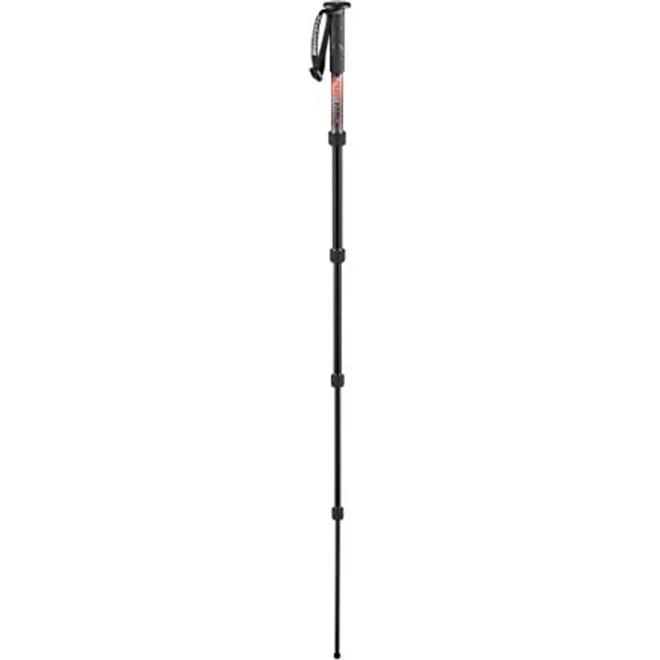 Manfrotto Element MII MMELMIIA5RD, leichtes Alu-Reise-Einbeinstativ, rot, 5 Segmente, Handgelenkschlaufe, Gummigriff, Drehverschlüsse, Traglast bis zu 15 kg, für Kompakt-, spiegellose und DSLR-Kameras – Bild 3