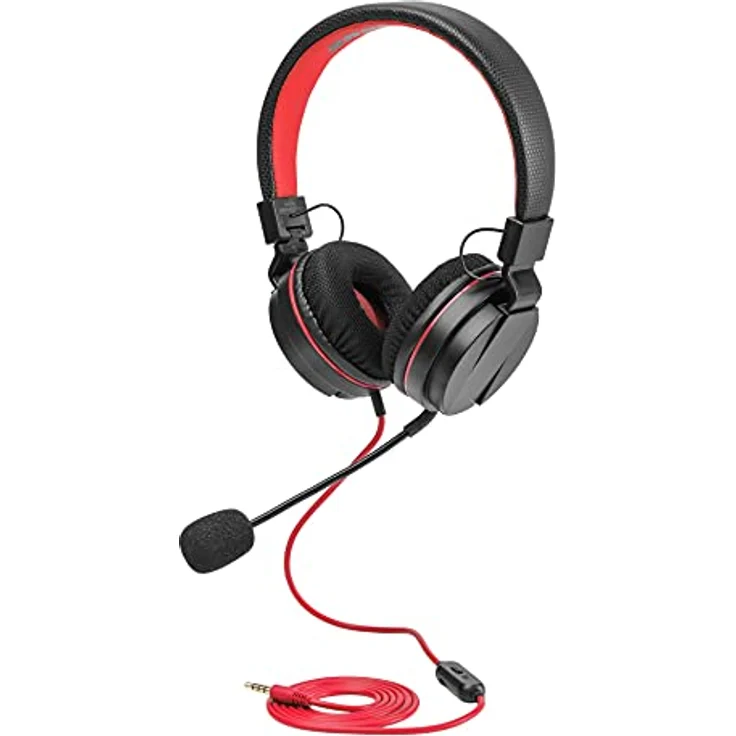 snakebyte Switch HEAD:SET S - Stereo Headset zur Verwendung mit Nintendo Switch - auch kompatibel mit anderen Geräten mit 3,5mm Audio Stecker für VOIP, Telefonkonferenz ,Video - bis zu 4,5m Kabel – Bild 2