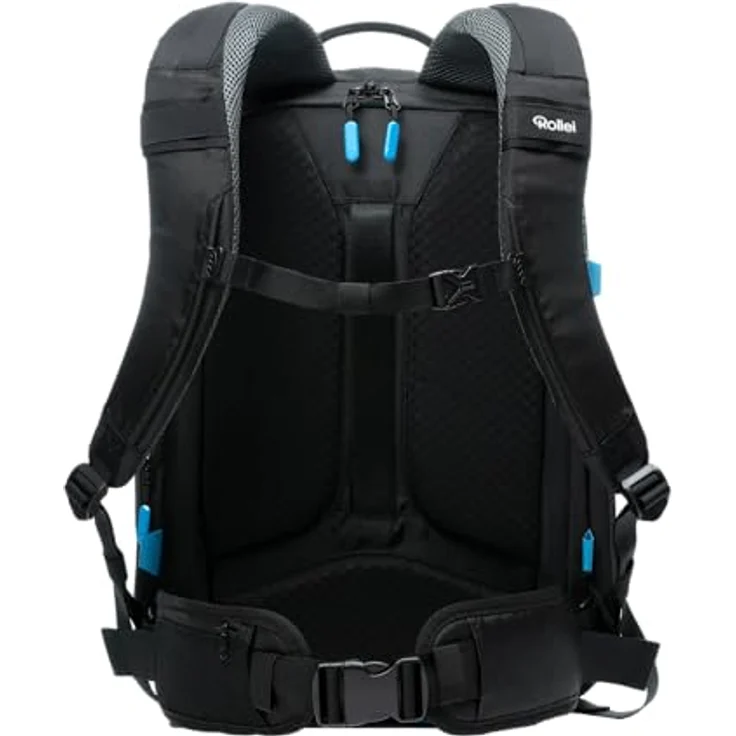 Rollei Fotoliner Ocean Pro: Großer Kamerarucksack in Schwarz aus 49 recycleten PET-Flaschen, Handgepäck-geeignet, inkl. Laptop-Fach, versetzbare Trennwände – Bild 5