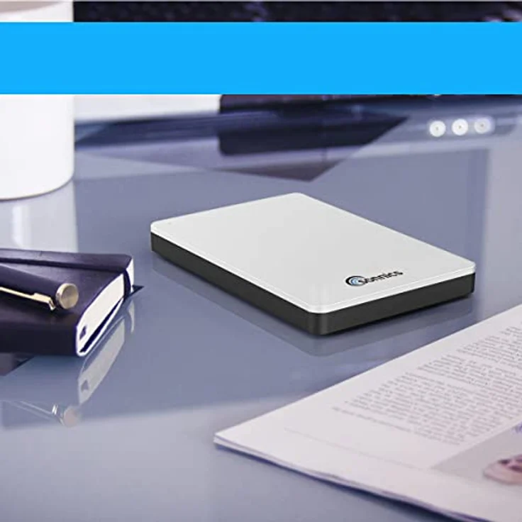 Sonnics 1TB Weiß Externe tragbare Festplatte Typ C USB 3.1 kompatibel mit Windows-PC, Mac, Smart TV, Xbox One/Series X und PS4/PS5 – Bild 4