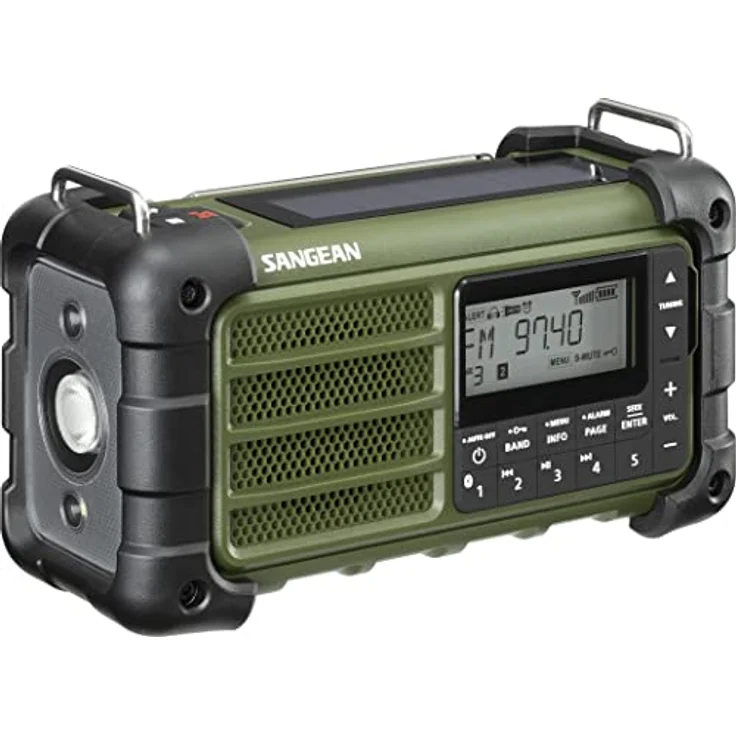 Sangean MMR-99 Notfallradio mit Bluetooth, FM-RDS, grün – Bild 1
