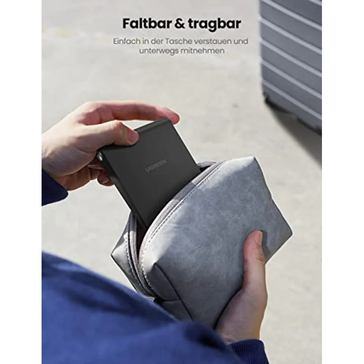 Ugreen LP247 Handy-Halterung Smartphone Halter 4.7-7.9-'-' Zoll Tisch Ständer Handystand Universal für Smartphones Schwarz – Bild 7