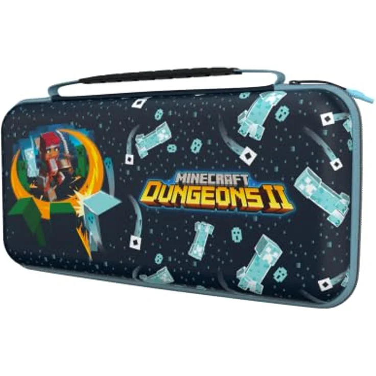 Turtle Beach PlayTrek™ Reisetasche für Nintendo Switch™ 2, Minecraft™ Dungeons II-Design mit EVA-Außenhülle und gepolstertem Innenraum, für maximalen Schutz und Zubehörorganisation – Bild 2