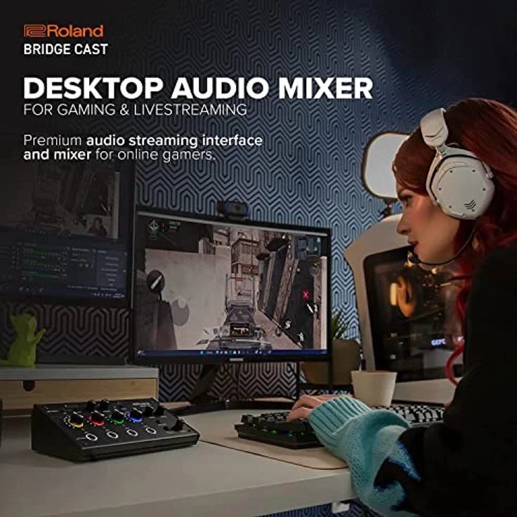 Roland BRIDGE CAST Dual Bus Gaming Mixer | Professionelles Audio-Streaming-Interface und Mixer für Online-Gamer | 32-Bit Hardware-DSP | USB-C Verbindung für Windows und Mac | XLR-Eingang für Mikrofone – Bild 5