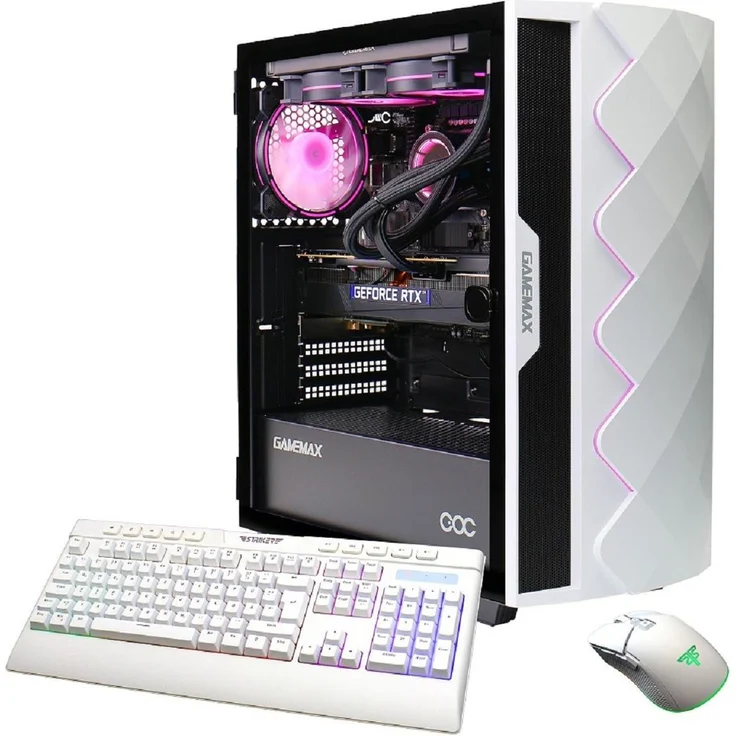Hyrican GAMEMAX Diamond WT 7706, Gaming-PC mit AMD Ryzen 7 9700X, 32 GB DDR5 RAM, 1 TB SSD, NVIDIA GeForce RTX 5070 Ti, Wasserkühlung, Schwarz