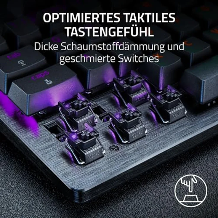Razer HUNTSMAN V3 (8 kHz), Tenkeyless Gaming-Tastatur mit analogen Sensoren, Schwarz, RGB-Beleuchtung, US-Layout – Bild 8