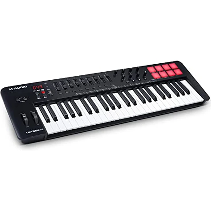 M-Audio Oxygen 49 V – 49-Tasten USB MIDI Keyboard Controller mit Beat Pads, Smart Chord & Scale Modi, Arpeggiator und Softwarepaket inklusive – Bild 1