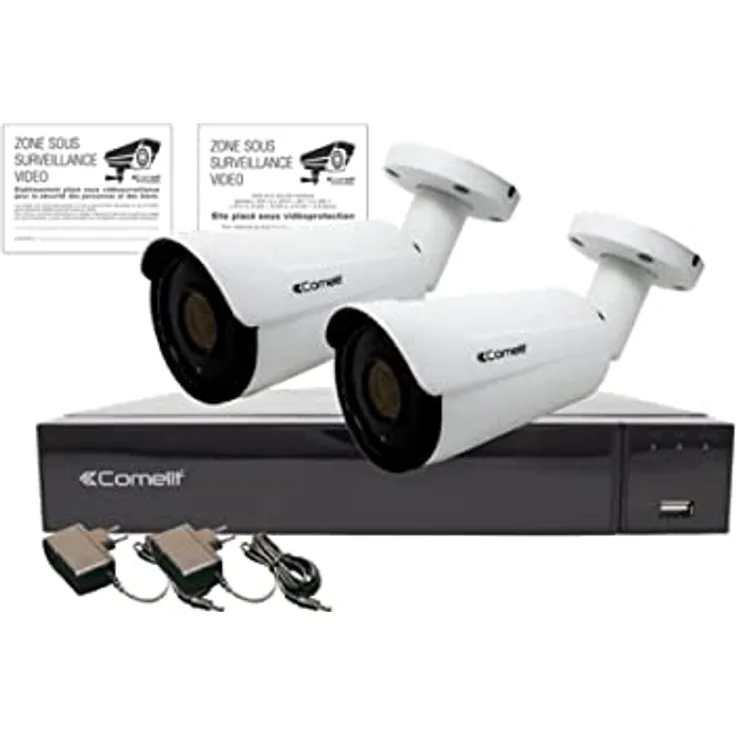 Comelit - Videoüberwachungs-Set 2 Kameras AHD 4K