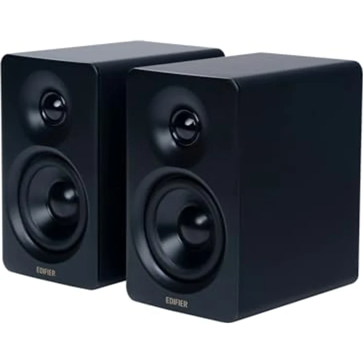 Edifier M60 Multimedia-Lautsprecher Bluetooth 5.3, 66W RMS, Hi-Res Audio & Hi-Res Wireless Audio, LDAC, 3" Mittelbass & 1" Hochtöner, USB-C & Aux-Eingänge, Kompakter Desktop Lautsprecher - Schwarz – Bild 1
