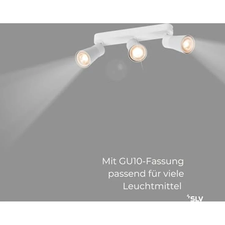 SLV PURI 2.0 CONE, Deckenleuchte, Wandleuchte, Weiß - Flexibler Schienenstrahler für vielseitige Innenbeleuchtung – Bild 4