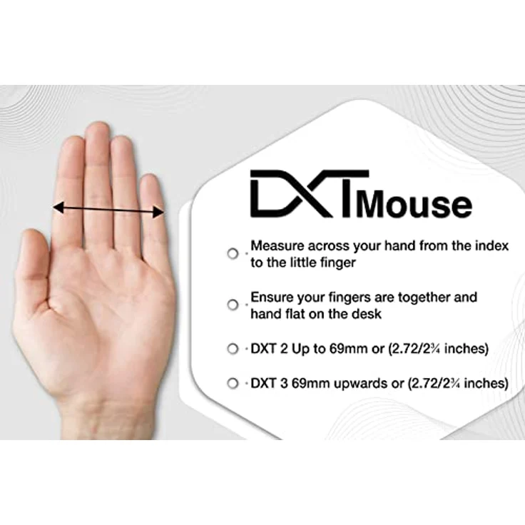 BakkerElkhuizen DXT03W Ergonomisch gestaltete kabellose beidhändige Präzisionsmaus, USB-A-Dongle, Schwarz – Bild 3