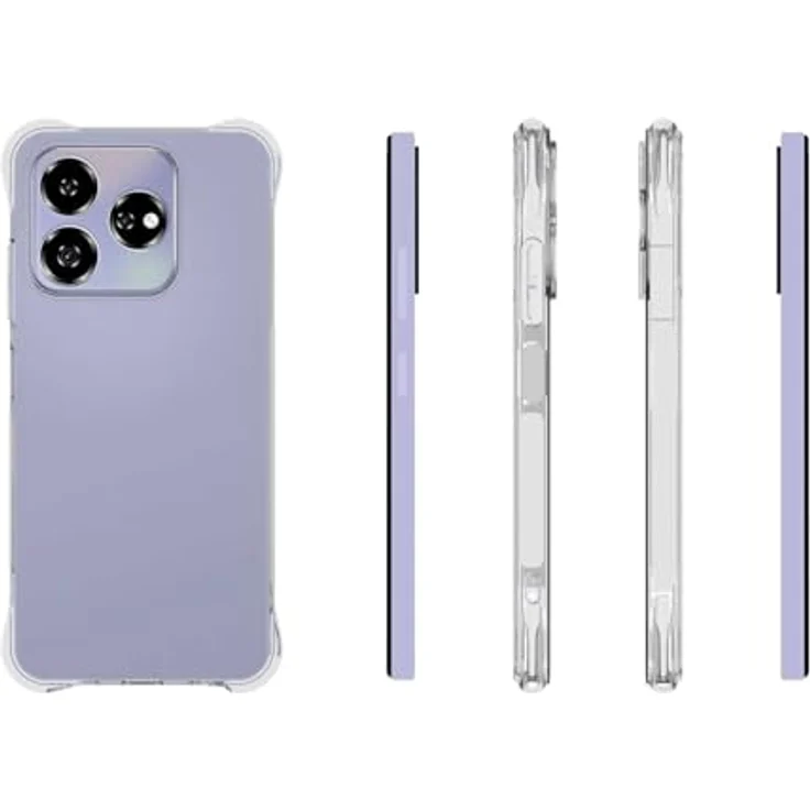 mtb more energy® Case Soft Armor kompatibel mit ZTE Axon 60 4G/Blade V60 4G - transparent - verstärkte Ecken - Kameraschutz - 1,5mm TPU - Handyhülle – Bild 3