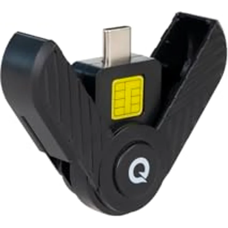 TOOQ TQR-3011B Chipkartenleser, elektronischer DNI, USB-C, schwarz, kompatibel mit ISO-7816 und EMV2 2000 Level 1, Plug & Play – Bild 2
