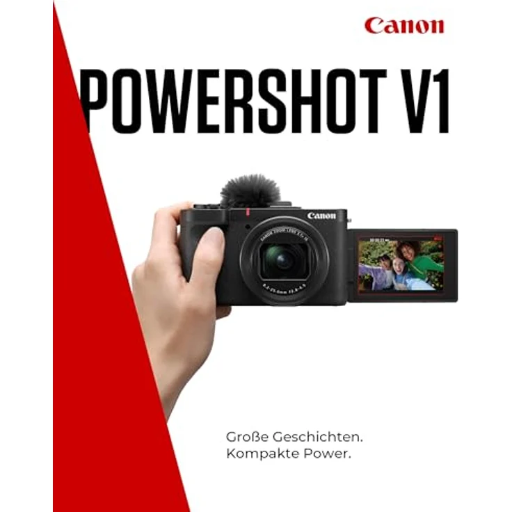 Canon PowerShot V1 – 4K Vlog-Kamera mit Ultraweitwinkel f/2.8-Objektiv | WLAN & USB-Verbindung – Bild 2