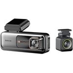 BOTSLAB Dashcam Auto Vorne Hinten, 4K GPS WiFi Dual Autokamera mit 64GB SD Karte 170° Weitwinkel Nachtsicht WDR 2,45" IPS 24/7 Parküberwachung Loop-Aufnahme