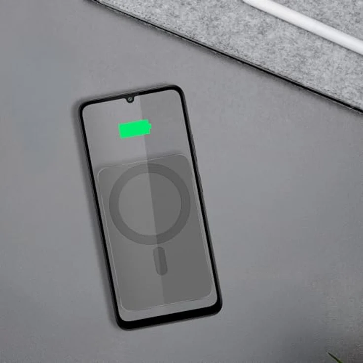 Kruger&Matz KM0911 Powerbank 5000 mAh MagSafe, grau, kabelloses und schnelles Laden, USB-C Anschluss, universell einsetzbar – Bild 10