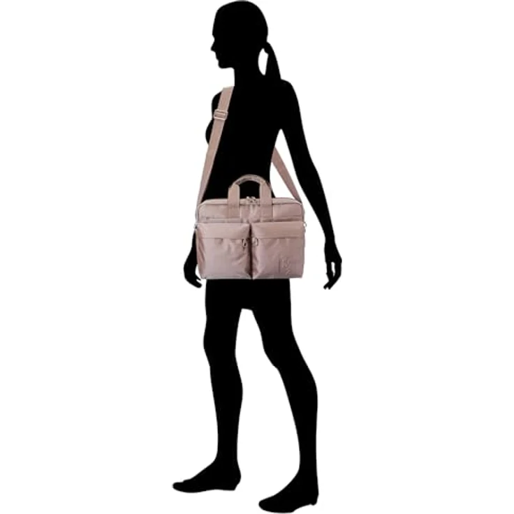 Mandarina Duck MD20 Briefcase (15"), Laptop- und Tabletfach, Braun, für Büro und Reisen – Bild 4