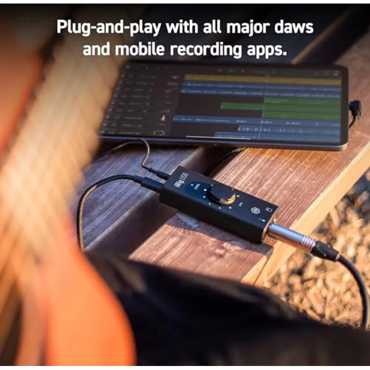 IK Multimedia iRig USB-C Gitarren-USB-Audiointerface für MAC und PC, hochauflösende Audioübertragung, AMP-Ausgang mit zwei FX/Thru-Modi, Eingangsverstärkungsregler, inkl. IK-App und Software-Paket – Bild 5