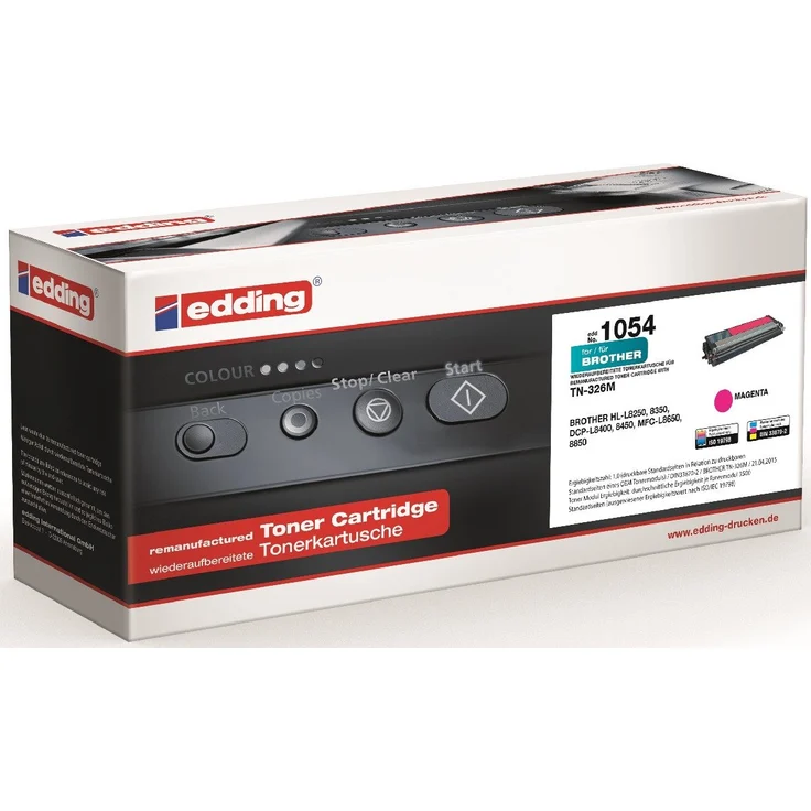 edding Tonerpatrone EDD-1054, kompatibel mit Brother TN-326M, magenta, bis zu 3.500 Seiten