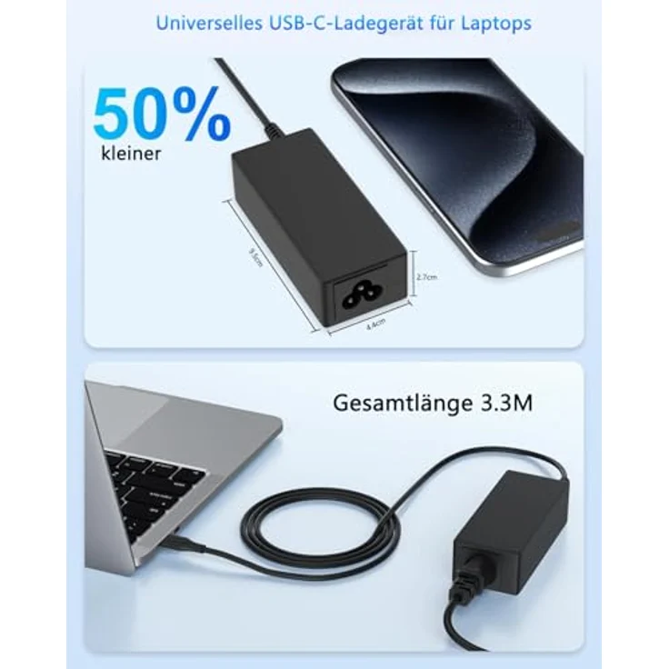 SMMKOXOI Chromebook Ladekabel 45W USB C für Acer 315/314, sicher und zuverlässig mit Überspannungsschutz – Bild 3